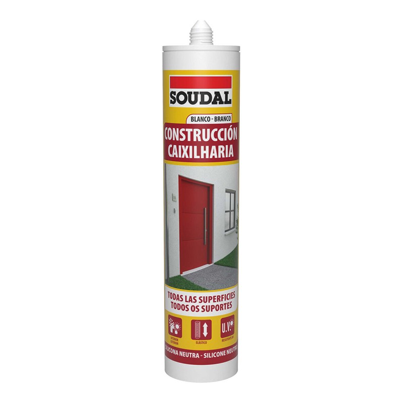 Silicone Soudal 115786 Costruzioni Bianco 290 ml Silicone Soudal 115786 Costruzioni Bianco 290 ml