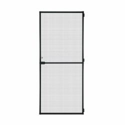 Tenda Zanzariera Schellenberg Porte Con cornice Fibra di Vetro Nero Alluminio (100 x 210 cm)
