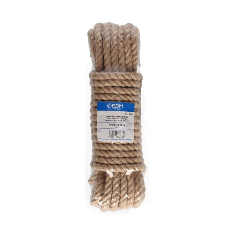 Corda intrecciata EDM 87866 Naturale Juta 10 m Corda intrecciata EDM 87866 Naturale Juta 10 m