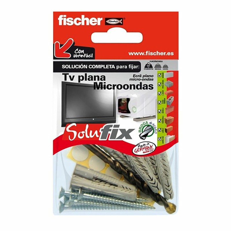 Kit di fissaggio Fischer Solufix 502690 Televisione Microonde 10 Pezzi Kit di fissaggio Fischer Solufix 502690 Televisione Microonde 10 Pezzi