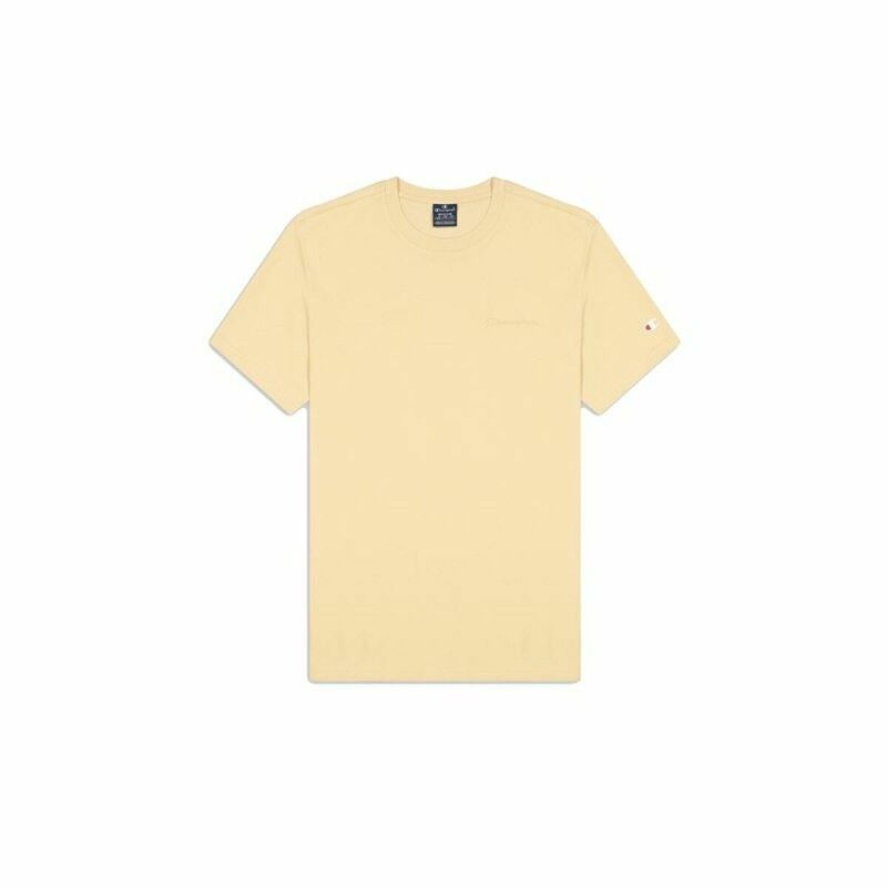 Maglia a Maniche Corte Uomo Champion Crewneck Beige Maglia a Maniche Corte Uomo Champion Crewneck Beige