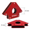 Squadra magnetica per saldatura Workpro 5" 12,5 cm