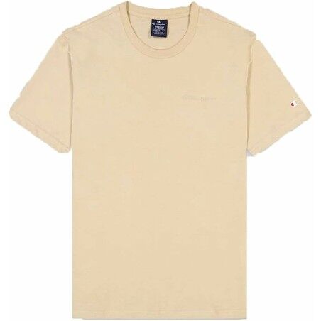 Maglia a Maniche Corte Uomo Champion Crewneck Beige