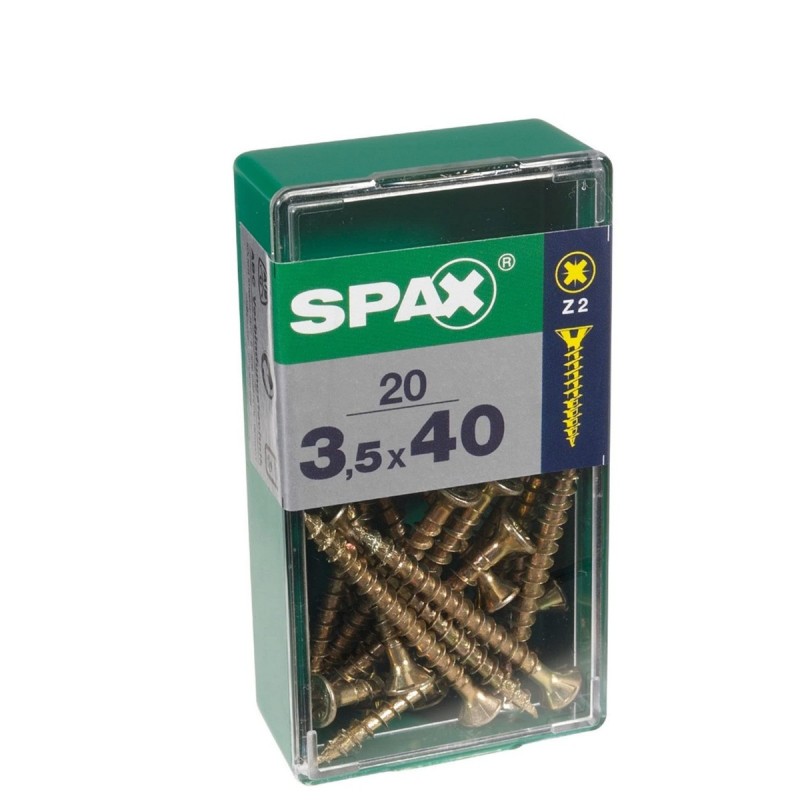 Scatola a viti SPAX Yellox Legno Testa piatta 30 pcs (4,5 x 50 mm) Scatola a viti SPAX Yellox Legno Testa piatta 30 pcs (4,5 x 50 mm)
