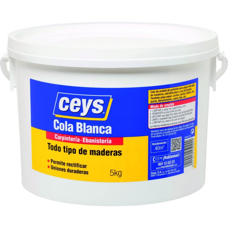 Colla istantanea Ceys 501705 Bianco 5 kg Colla istantanea Ceys 501705 Bianco 5 kg