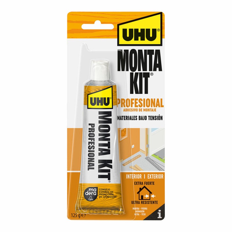 Sigillante/Adesivo UHU 6310658 Montakit Professionale Bianco 125 g Sigillante/Adesivo UHU 6310658 Montakit Professionale Bianco 125 g