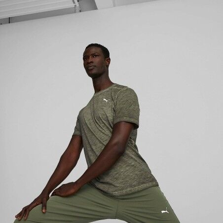 Maglia a Maniche Corte Uomo Puma Studio Foundation Verde Oliva