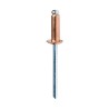 Rivetto Rapid 5001467 Punta da trapano Ø 4,8 x 12 mm Rame Alluminio (50 Unità)