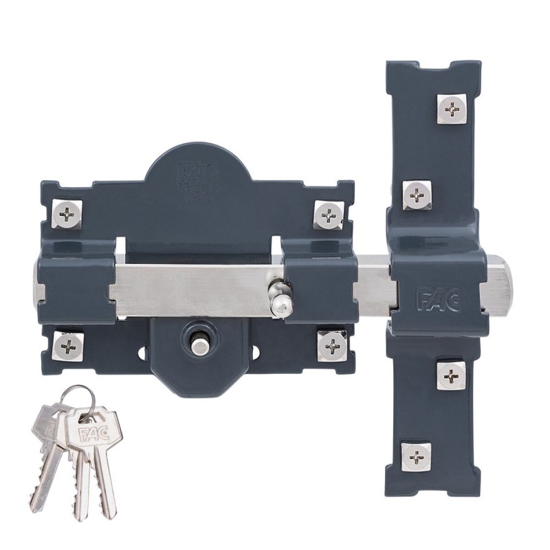 Chiavistello di sicurezza Fac 101-r/105 b Acciaio Grigio scuro 70 mm 105 mm Chiavistello di sicurezza Fac 101-r/105 b Acciaio Grigio scuro 70 mm 105 mm