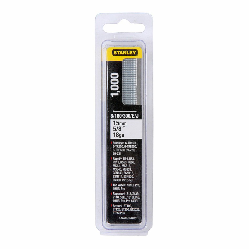Chiodi Stanley 1-swk-bn0625t 1000 Unidades 15 mm Chiodi Stanley 1-swk-bn0625t 1000 Unidades 15 mm