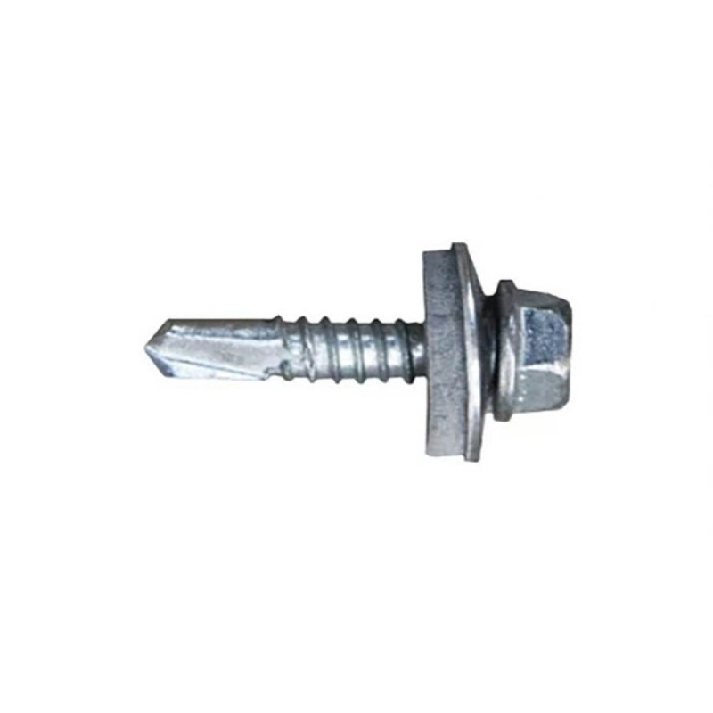 Scatola a viti CELO 7301 Zincato Ø 6,3 x 63 mm Con Rondella Esagonale Punta da trapano (250 Unità) Scatola a viti CELO 7301 Zincato Ø 6,3 x 63 mm Con Rondella Esagonale Punta da trapano (250 Unità)