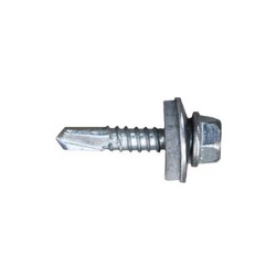 Scatola a viti CELO 7301 Zincato Ø 5,5 x 32 mm Con Rondella Esagonale Punta da trapano (500 Unità)