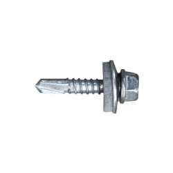 Scatola a viti CELO 7301 Ø 4,8 x 25 mm Con Rondella Esagonale Punta da trapano (500 Unità)