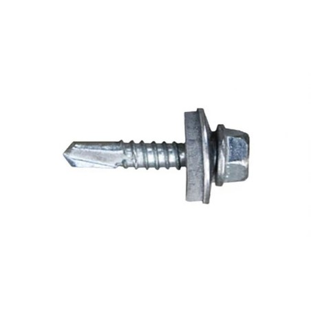 Scatola a viti CELO 7301 Ø 4,8 x 25 mm Con Rondella Esagonale Punta da trapano (500 Unità)