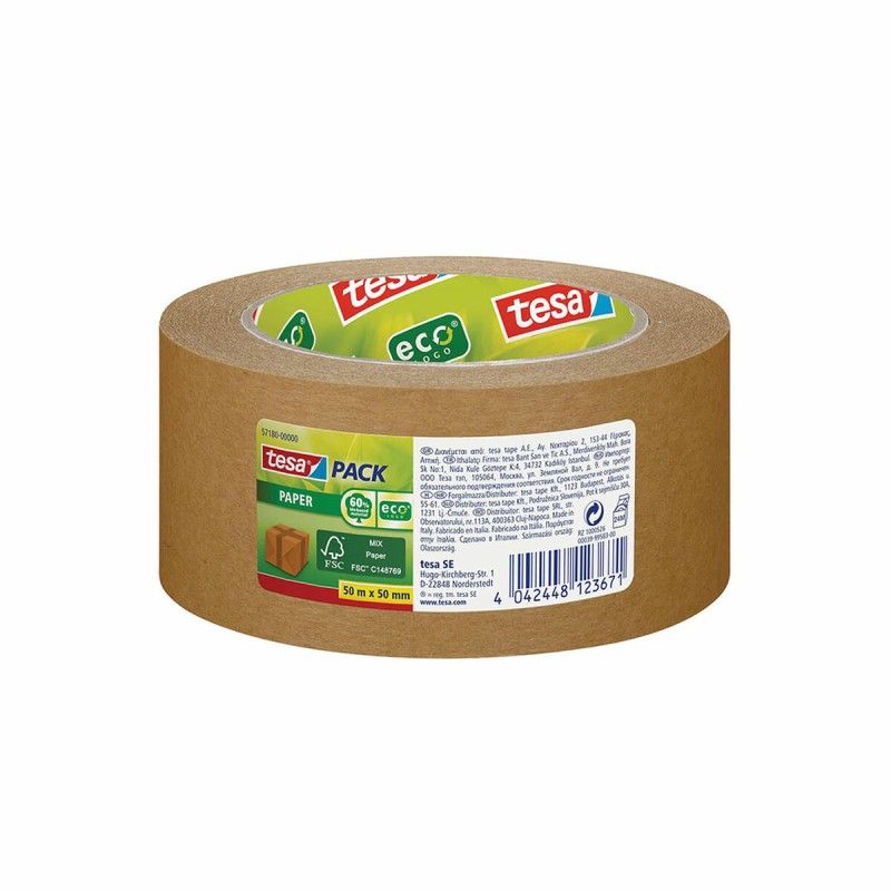 Nastro Adesivo TESA 50 mm 50 m Ecologico Imballaggio Extra forte Cartone Riciclato Nastro Adesivo TESA 50 mm 50 m Ecologico Imballaggio Extra forte Cartone Riciclato