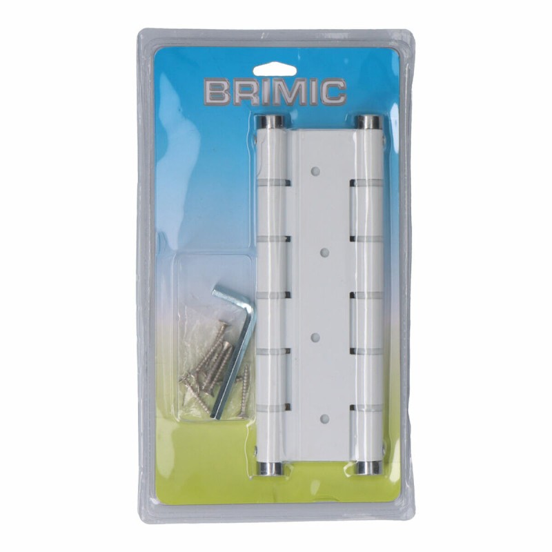 Cerniera Micel BS10 M57001 Bianco Alluminio 180 x 33 mm Doppia azione Cerniera Micel BS10 M57001 Bianco Alluminio 180 x 33 mm Doppia azione