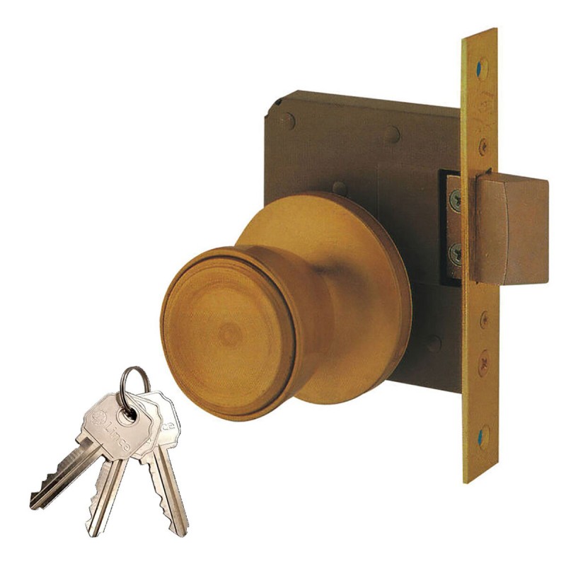 Serratura con pomello UCEM 03020078 Ferro Serratura con pomello UCEM 03020078 Ferro