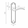 Set di Maniglie EDM 85431 202 25,6 x 4,7 cm