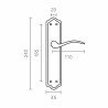 Set di Maniglie EDM 85430 1777 24 x 4,5 cm