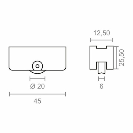 Battistrada EDM 85474 Inasa 162 rd16 Acciaio 45 x 25,5 mm (2 Unità)