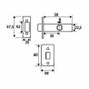 Scrocco EDM 85638 PCT03 Acciaio 68 x 25 x 57,5 mm Tubolare