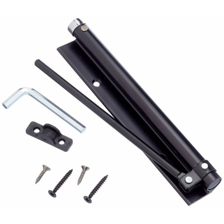 Chiudiporta Micel MC02 NE m57202 Nero Alluminio 165 mm 20 x 3 cm Bacino