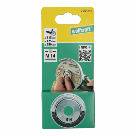 Dado di fissaggio rapido per smerigliatrice angolare Wolfcraft 2463000 Ø 45 mm M14