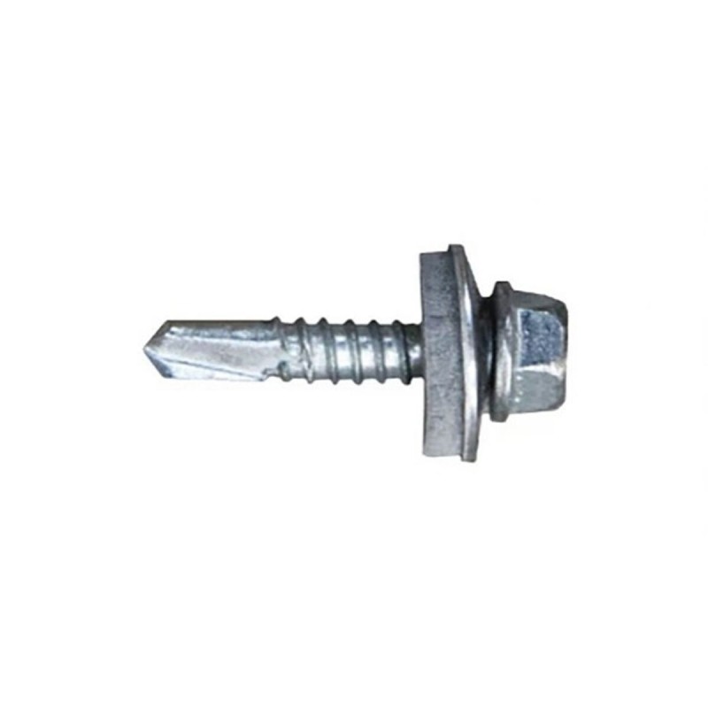 Scatola a viti CELO 7301 Zincato Ø 6,3 x 32 mm Con Rondella Esagonale Punta da trapano (500 Unità) Scatola a viti CELO 7301 Zincato Ø 6,3 x 32 mm Con Rondella Esagonale Punta da trapano (500 Unità)