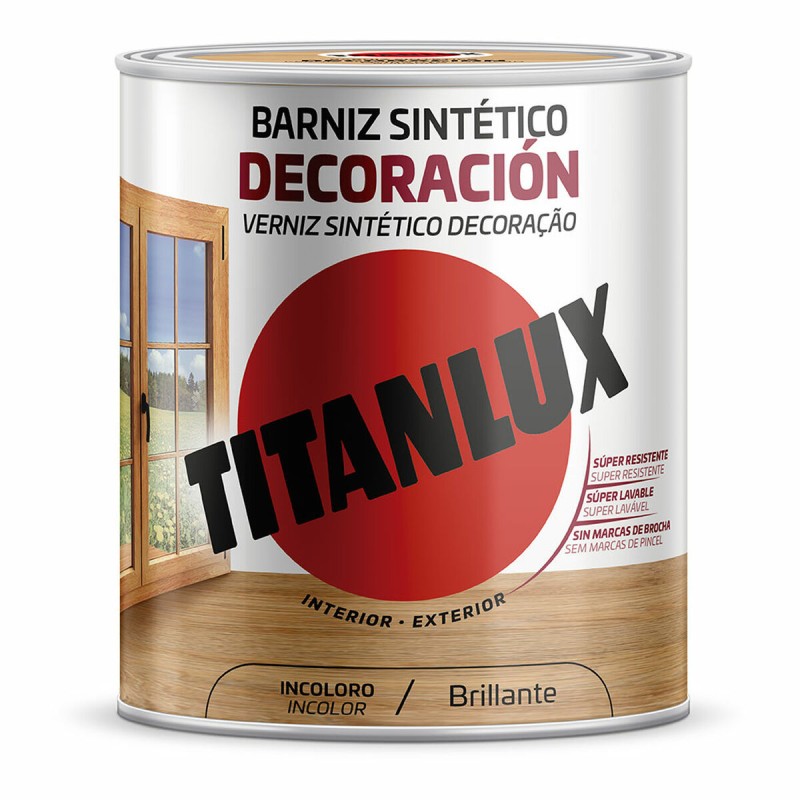 Vernice sintetica Titanlux m10100004 Decorazione Luminoso Incolore 4 L Vernice sintetica Titanlux m10100004 Decorazione Luminoso Incolore 4 L