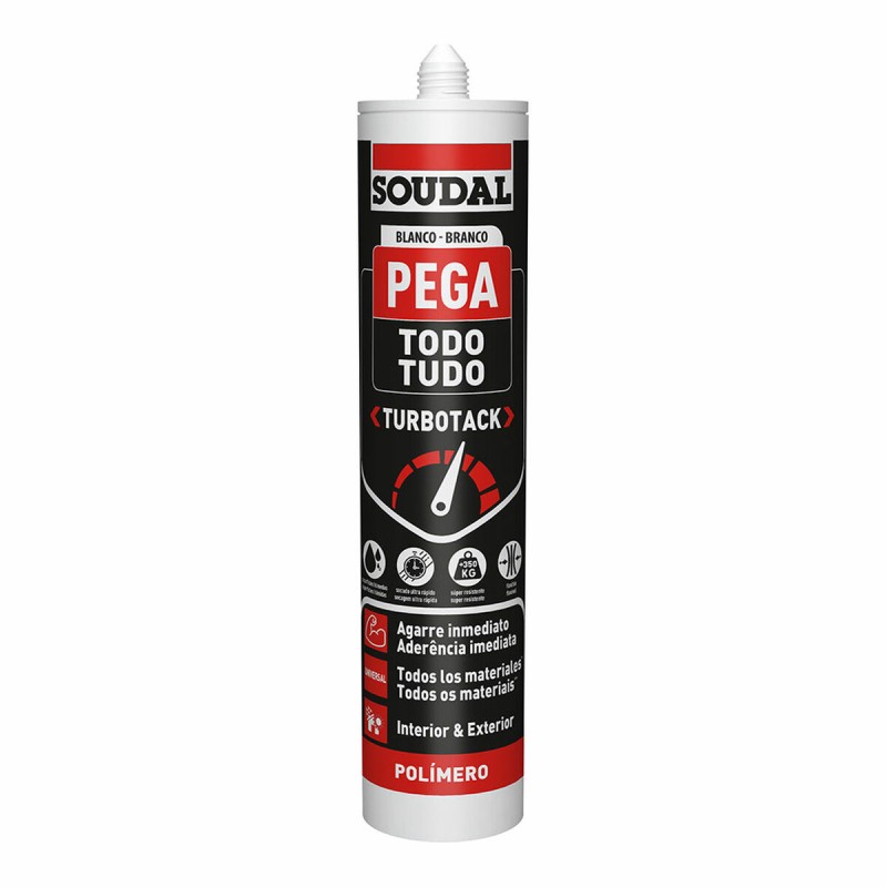Adesivo di montaggio Soudal Turbotack 160280 290 ml Adesivo di montaggio Soudal Turbotack 160280 290 ml