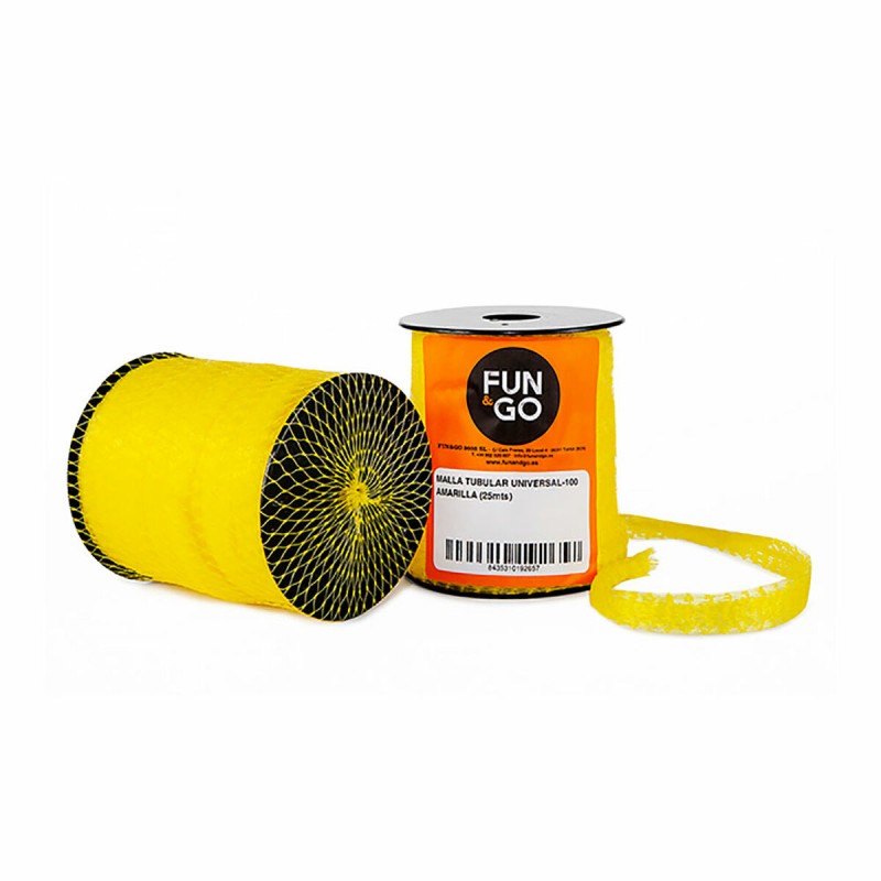 Rete tubolare per imballaggi Fun&Go Universal-100 Giallo 25 m Rete tubolare per imballaggi Fun&Go Universal-100 Giallo 25 m