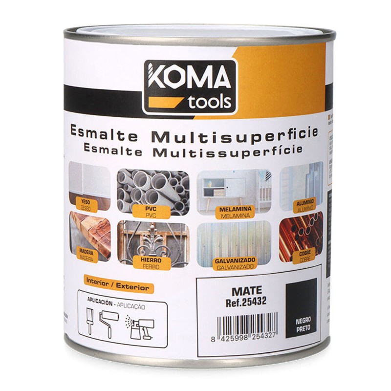 Smalto acrilico Koma Tools Nero Mat 750 ml Smalto acrilico Koma Tools Nero Mat 750 ml