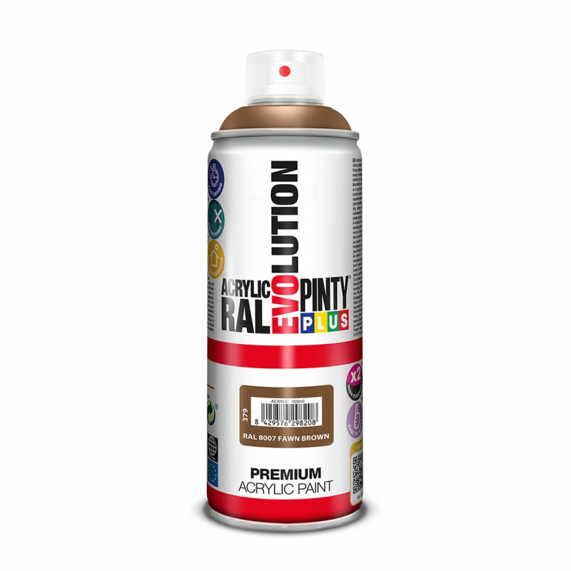 Vernice spray Pintyplus Evolution RAL 8007 Fawn brown 400 ml Vernice spray Pintyplus Evolution RAL 8007 Fawn brown 400 ml