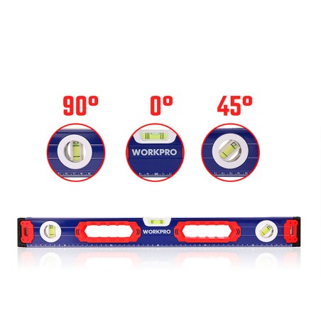 Livello di Schiuma Workpro Alluminio 60 cm Magnetico