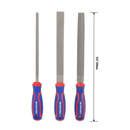 Set di raspe Workpro 20 cm 3 Pezzi