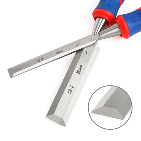 Set di scalpelli Workpro Acciaio al cromo vanadio 3 Pezzi