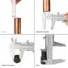 Calibro Workpro Vernier Alluminio 0,02 mm