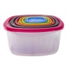 Set di Contenitori da Cucina Ermetici Impilabili Excellent Houseware 911000160 7 Unità