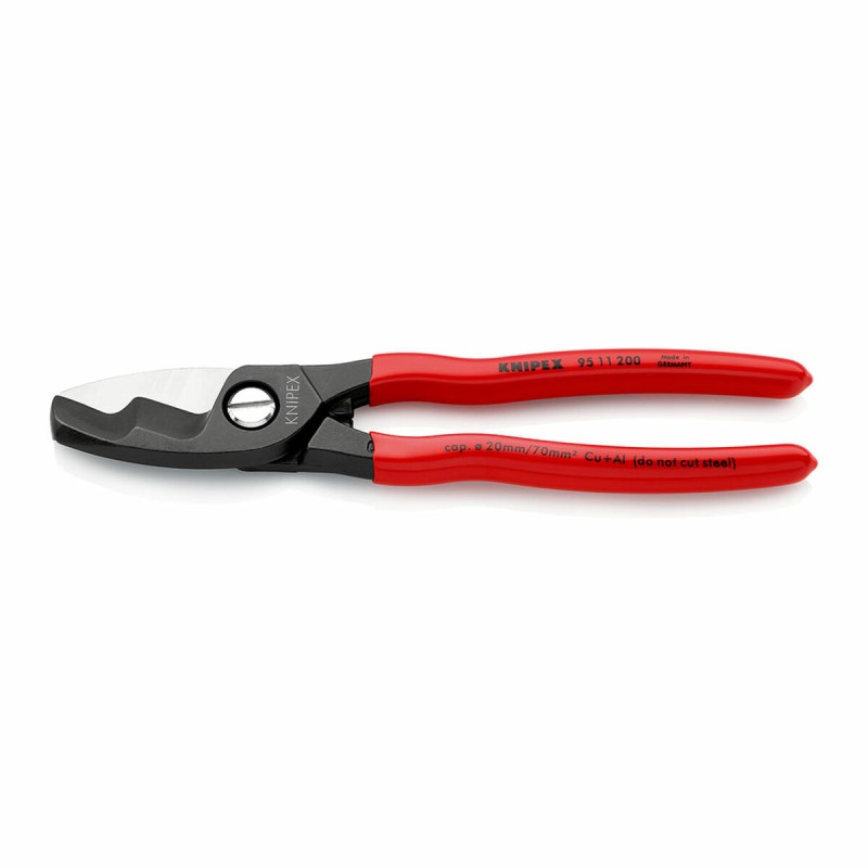 Forbici da Elettricista Knipex 9511200 Acciaio Plastica Tagliacavi Forbici da Elettricista Knipex 9511200 Acciaio Plastica Tagliacavi