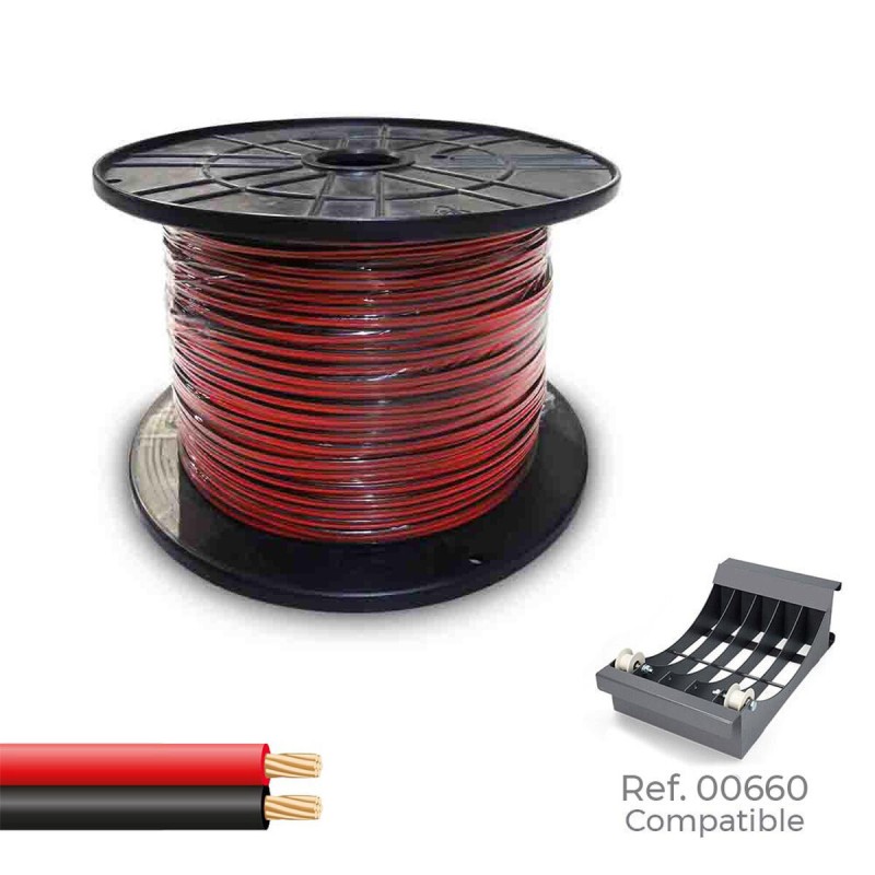 Cavo parallelo Sediles Nero Rosso 2 x 1,5 mm 300 m Cavo parallelo Sediles Nero Rosso 2 x 1,5 mm 300 m