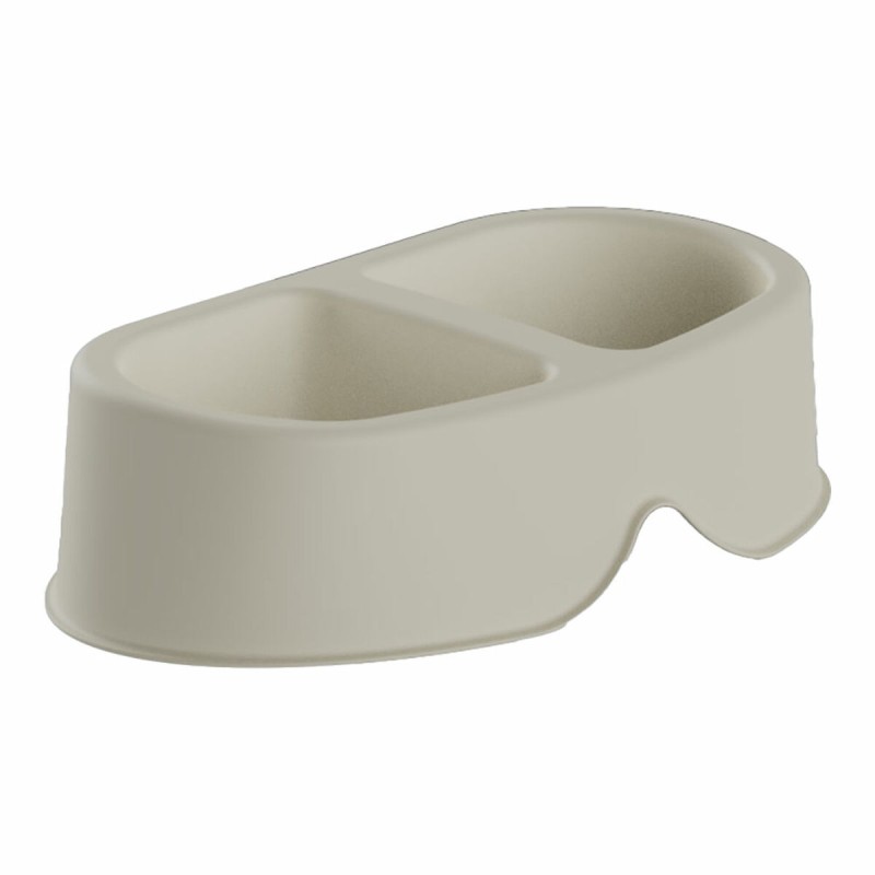 Ciotola per cani Plastiken 20138 Beige Plastica 0,5 L Doppia Ciotola per cani Plastiken 20138 Beige Plastica 0,5 L Doppia