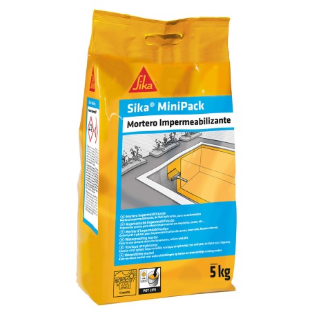 Malta da costruzione Sika Sikaminipack Grigio Impermeabilizzazione