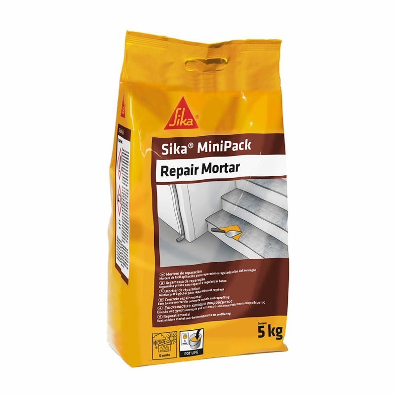 Malta da costruzione Sika Sikaminipack Grigio 5 kg Malta da costruzione Sika Sikaminipack Grigio 5 kg