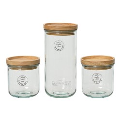 Set di 3 Barattoli EDM 869702 Trasparente