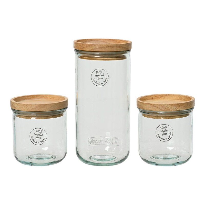 Set di 3 Barattoli EDM 869702 Trasparente Set di 3 Barattoli EDM 869702 Trasparente