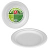 Set di piatti Best Products Green Canna da Zucchero Ø 17 cm Bianco Biodegradabile Monouso 25 Unità