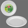 Set di piatti Best Products Green Canna da Zucchero Ø 17 cm Bianco Biodegradabile Monouso 25 Unità