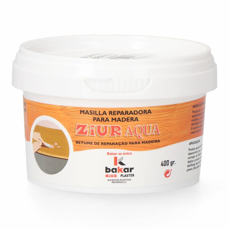 Stucco per legno Bakar Ziur Aqua Bianco 400 g Stucco per legno Bakar Ziur Aqua Bianco 400 g