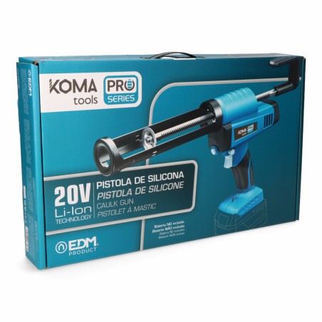 Pistola di Silicone Elettrica Koma Tools Pro Series Azzurro Nero 43,8 x 6,8 x 27 cm
