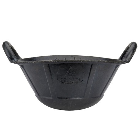 Secchio con Manico Bellota 9 L industriale Nero Gomma di cauchu Resistente